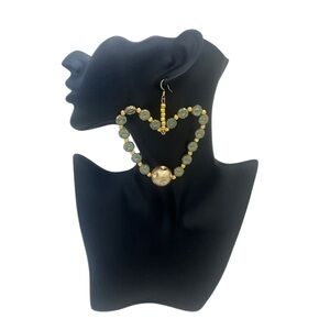 Brand (New) Pair of Fashion Statement Heart shaped Earrings